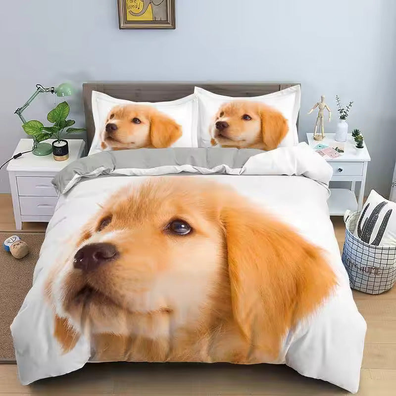 Golden Retriever & Labrador Duvet Cover Set