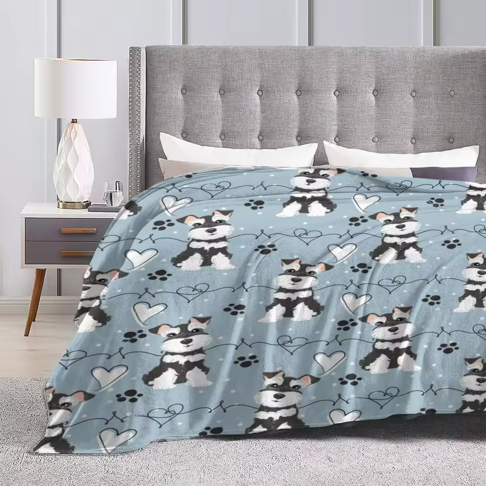 Miniature Schnauzer Throw Blanket