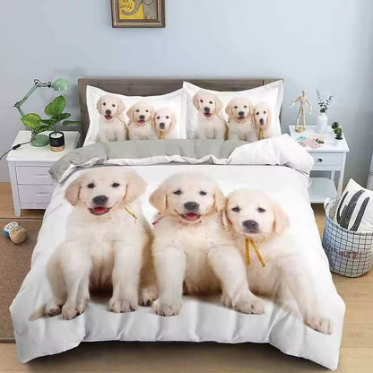 Golden Retriever & Labrador Duvet Cover Set