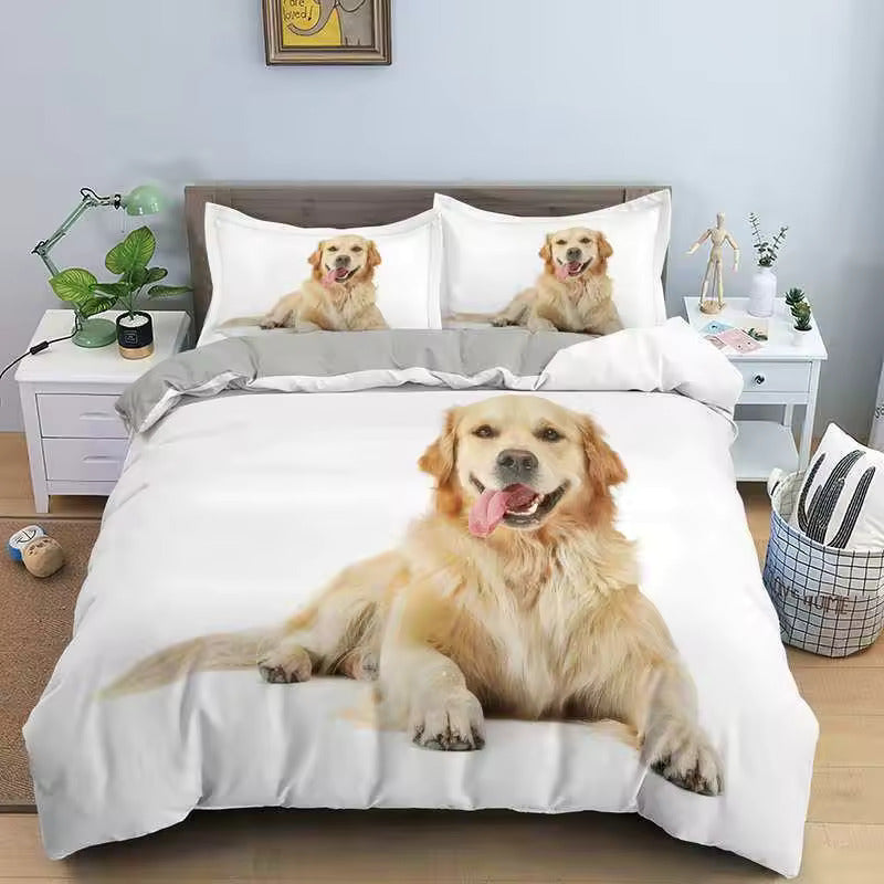 Golden Retriever & Labrador Duvet Cover Set